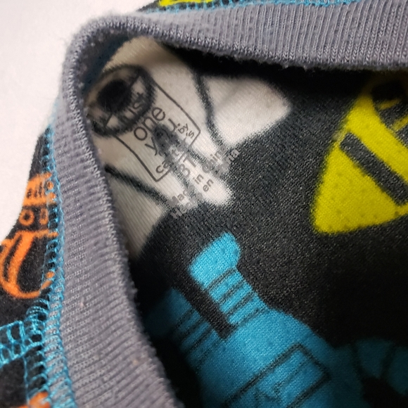 Robots Space Rocket Ships 3T Fleece Pajamas - Picture 5 of 5